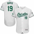 Men's Majestic Baltimore Orioles #19 Chris Davis White Celtic Flexbase Authentic Collection MLB Jersey