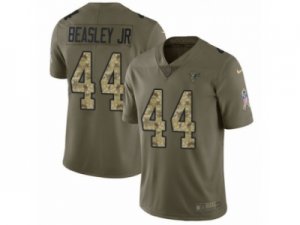 Men Nike Atlanta Falcons #44 Vic Beasley Limited Olive Camo 2017 Salute to Service NFL Jersey