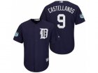 Mens Detroit Tigers #9 Nick Castellanos 2017 Spring Training Cool Base Stitched MLB Jersey