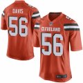 Mens Nike Cleveland Browns #56 DeMario Davis Game Orange Alternate NFL Jersey