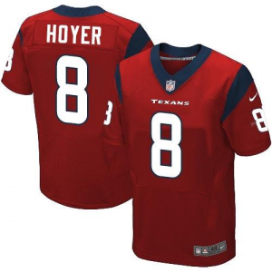 Nike Houston Texans #8 Brian Hoyer Red jerseys(Elite)