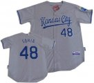 mlb Kansas City Royals #48 Joakim Soria gray