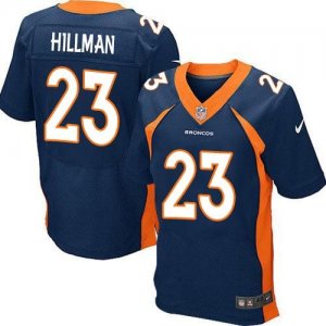 Nike Denver Broncos #23 Ronnie Hillman Navy Blue jerseys(Elite)