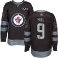 Winnipeg Jets #9 Bobby Hull Black 1917-2017 100th Anniversary Stitched NHL Jersey