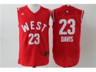 2016 NBA All Star NBA New Orleans Pelicans #23 Anthony Davis Red jerseys