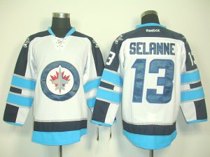 nhl jerseys jets #13 selanne white 2011 new