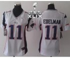 2015 Super Bowl XLIX nike women nfl jerseys new england patriots #11 edelman white