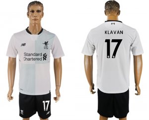 2017-18 Liverpool 17 KLAVAN Away Soccer Jersey