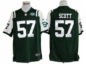 Nike NFL New York Jets #57 Bart Scott Green Game Jerseys