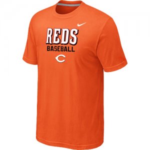 Nike MLB Cincinnati Reds 2014 Home Practice T-Shirt - Orange