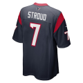 Houston Texans #7 C.J. Stroud Navy 2023 NFL Draft First Round Pick Game Jersey