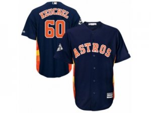 Youth Majestic Houston Astros #60 Dallas Keuchel Replica Navy Blue Alternate 2017 World Series Bound Cool Base MLB Jersey