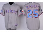 mlb Texas Rangers #25 Napoli Grey[Cool Base 40th Anniversary Patch]