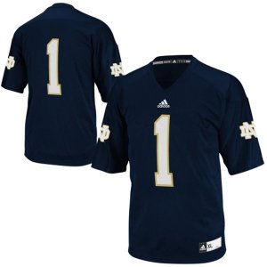 Notre Dame Fighting Irish Louis Nix III #1 Techfit College Jersey Blue