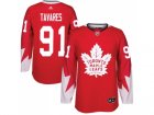 Men Adidas Toronto Maple Leafs #91 John Tavares Red Team Canada Authentic Stitched NHL Jersey