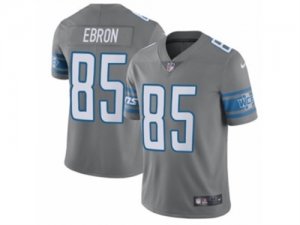 Mens Nike Detroit Lions #85 Eric Ebron Limited Steel Rush NFL Jersey