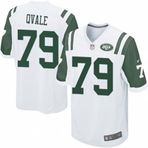 Mens Nike New York Jets #79 Brent Qvale Game White NFL Jersey