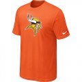 Minnesota Vikings Sideline Legend Authentic Logo T-Shirt Orange