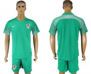 Croatia Green Goalkeeper 2018 FIFA World Cup Soccer Jersey