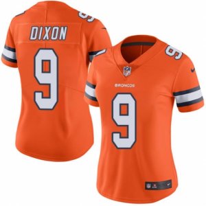 Women\'s Nike Denver Broncos #9 Riley Dixon Limited Orange Rush NFL Jersey