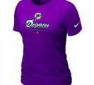 Women Miami Dolphins Purple T-Shirt