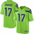 Youth Nike Seattle Seahawks #17 Braylon Edwards Limited Green Rush NFL Jersey