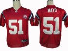 New England Patriots #51 Jerod Mayo red