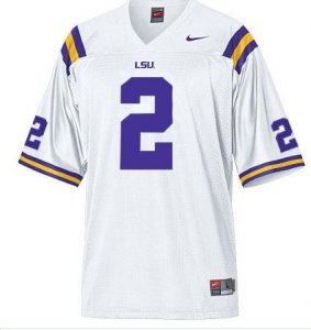 NCAA LSU Tigers #2 Rueben Randle WHITE