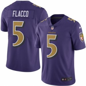 Mens Nike Baltimore Ravens #5 Joe Flacco Limited Purple Rush NFL Jersey