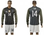 Germany #14 Can Away Long Sleeves Soccer Country Jersey