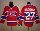 NHL Montreal Canadiens #27 Alex Galchenyuk Red CH Stitched Jerseys