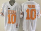 NCAA Texas Longhorns #10 Young white Jerseys