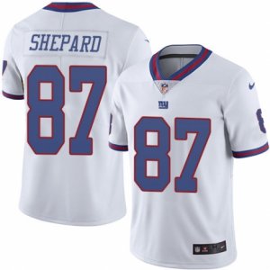 Youth Nike New York Giants #87 Sterling Shepard Limited White Rush NFL Jersey