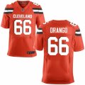 Mens Nike Cleveland Browns #66 Spencer Drango Elite Orange Alternate NFL Jersey