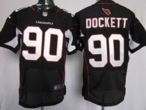 Nike NFL Arizona Cardinals #90 Darnell Dockett Black Jerseys(Elite)