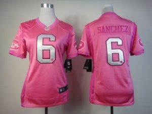 Nike Women New York Jets #6 Mark Sanchez Pink Jerseys[love s]