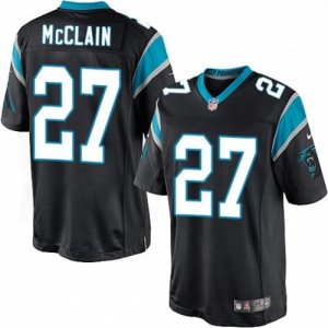 Mens Nike Carolina Panthers #27 Robert McClain Limited Black Team Color NFL Jersey