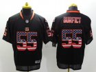 Nike Cincinnati Bengals #55 Vontaze Burfict Black Jerseys(USA Flag Fashion Elite)