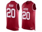 Nike San Francisco 49ers #20 Jimmie Ward Red Team Color Men Stitched NFL Limited Tank Top Jersey