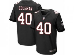 Mens Nike Atlanta Falcons #40 Derrick Coleman Elite Black Alternate NFL Jersey