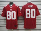 Nike NFL New York Giants #80 Victor Cruz red jerseys[Elite]