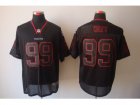 Nike NFL Houston Texans #99 Watt Lights Out Black Elite Jerseys