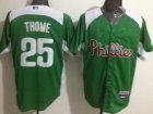 mlb Philadelphia Phillies #25 Thome Green