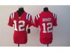 Nike Women New England Patriots #12 Tom Brady red jerseys