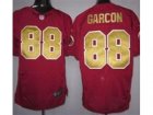 Nike NFL Washington Redskins #88 Pierre Garcon Red Jerseys Gold Number(Elite)