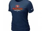 Women San Francisco 49ers D.Blue T-Shirt