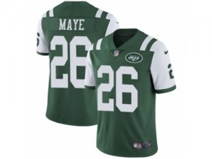 Mens Nike New York Jets #26 Marcus Maye Vapor Untouchable Limited Green Team Color NFL Jersey