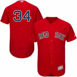 Men\'s Majestic Boston Red Sox #34 David Ortiz Red Flexbase Authentic Collection MLB Jersey
