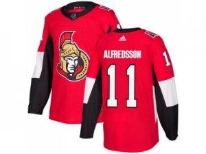 Men Adidas Ottawa Senators #11 Daniel Alfredsson Red Home Authentic Stitched NHL Jersey
