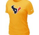 Women Houston Texans Yellow T-Shirts